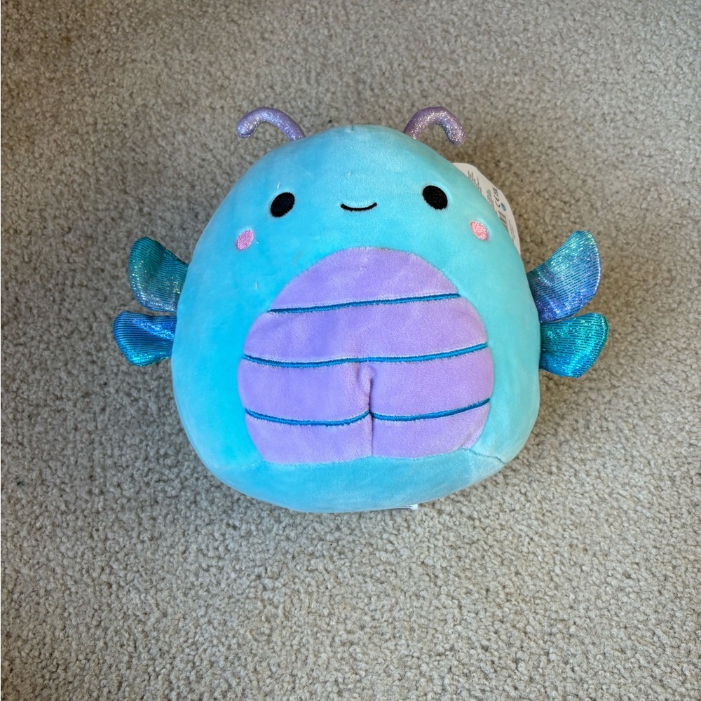 Squishmallow 7.5” Heather Butterfly Kellytoy Squeezable Soft Plush